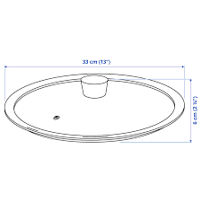 KLOCKREN Pan lid, glass, 33 cm - IKEA