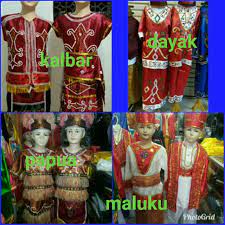 Penampakan full suku mante gk p4ke b4juподробнее. Baju Adat Papua Kalbar Dayak Maluku Karnaval Pawai Shopee Indonesia