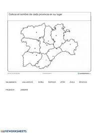 Castela e león galician pronunciation: Provincias Castilla Y Leon Worksheet