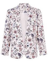 Shop ermanno scervino floral pattern blazer. Floral Print Blazer Ivory Women S Jackets Monsoon Global
