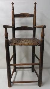 139 Very Fine Child S Ladder Back High Chair In Origin Lot 139 Chair Old Wooden Chairs Childrens Chairs
