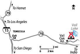 Vail Lake Koa Campground Map Temecula, California Campground Map | Temecula / Vail Lake Koa