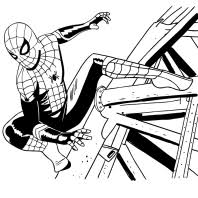 Spiderman cartoon coloring game is similar to coloring pages online: Spider Man Far From Home Coloring Page