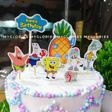 Bagi yang mencari inspirasi dalam menghias kue ultah. Paket Hiasan Kue Spongebob Pine Dekorasi Roti Ulang Tahun Birthday Topper Cake Cupcake Donat Shopee Indonesia
