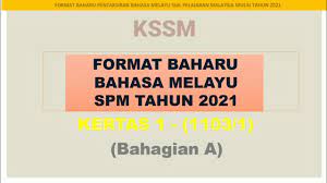 Kertas 1 dan kertas 2. Format Baharu Bahasa Melayu Kssm Spm Tahun 2021 Kertas 1 Bahagian A Youtube