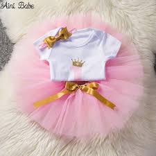 Baby Girl One Year Birthday Suit Price 14 78 Free Shipping Kidsclothing Baby Girl First Birthday First Birthday Outfits 1st Birthday Tutu