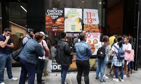 #meme #mcdonalds #burger king #chicken sandwich #mcchicken. Out Of Cluck Popeyes Chicken Sandwich Sells Out After Just Two Weeks Fast Food The Guardian