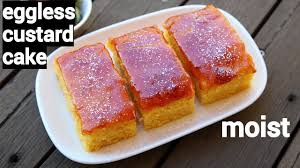 Banana cake recipe | how to make easy eggless banana cake recipe. Custard Cake Recipe Eggless Custard Cream Cake Custard Powder Cake