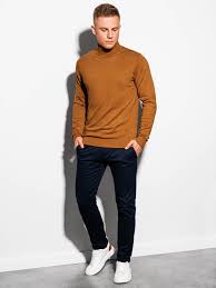 Shetland wool crew neck sweater. Men S Sweater E179 Camel Modone Wholesale Clothing For Men