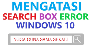 Для просмотра онлайн кликните на видео ⤵. Cara Mengatasi Kotak Pencarian Search Box Windows 10 Tidak Berfungsi Youtube