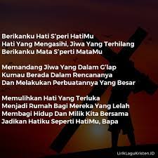 Berikut kutipan lirik lagunya ada ragu mengganggu mengganggu pikiranku seiring waktu berlalu cinta kadang tak pasti …. Seperti Hatimu Lirik Lagu Kristen