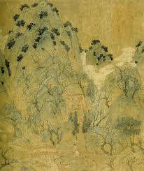 唐展子虔游春图北京故宫博物院 zhan ziqian c mid to late 6th century was a famous painter of an chinese landscape painting landscape painting techniques chinese painting