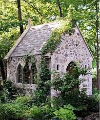 Pin By Crystalandrust On Green At Home Garden Stone Chapel Stone Cottages Stone Houses