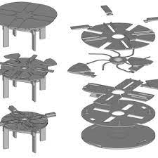 jupe tables could not store their own expansion leaves, were not truly round in every stage, plus they were slow and laborious to operate. in 1997, fletcher set about developing an updated design to address these issues.the capstan table that fletcher slaved over is an absolute masterpiece of. Builder Selling Diy Plans To A Fletcher Capstan Style Table What Say You Expanding Round Table Diy Plans Table Plans