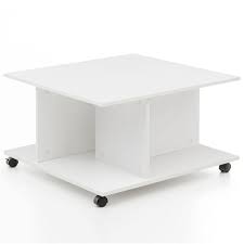 Cocktail table with rolling wheels. Nancy S Palmyra Coffee Table Coffee Table On Wheels Storage 74 X 74 X 43 5 Cm White Nancy Homestore