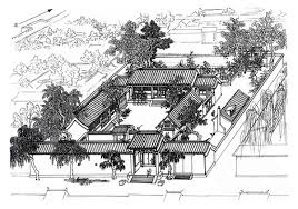 郑希成绘 世代祖居进士第 西城区复兴门内察院胡同23号2002年7月31日此宅为古典文学大师叶嘉滢女士的祖宅 其曾祖为武官 祖父 伯父均为名医 大门上原挂有 进士第 之匾 门内影壁上挂有 华佗在世 立起沉痀 等四块匾 可惜这座保存完好的建筑 2002年8月8日被 อ