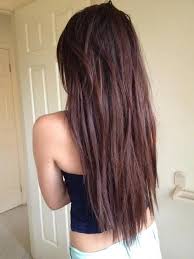 Straight Choppy Textured Chocolate Brown Long Hairstyle For Girls Hairstyles Weekly Hair Beauty Long Hair Girl Hair