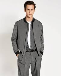 Single Colour Bomber Jacket View All Jackets Man Sale Zara Indonesia