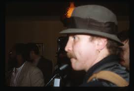 Bob Reuter and guitar photo in St. Louis punk scene