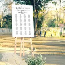 Welcome Wedding Seating Chart Template In Four Sizes Find