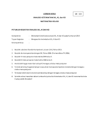 Kkm kelas vii semester 2. Lk Matematika