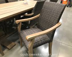 The construction of 9 piece patio sets affects their cost and longevity. 9 Piece Teak Dining Set Costco Weekender