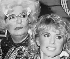 Olivia with Dame Edna (Barry Humphries) 23/4/23.