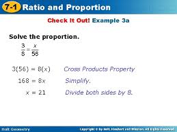 Which ratio represents the slope of the line? 7 1 Ratioand And Proportion Warm Up Lesson