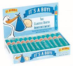 El Bubble Its A Boy Blue Gum Cigars Baby Announcement Bubble Gum Cigars New Baby Products Retro Candy