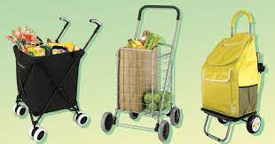 This red small folding cart will be your favourite. The 4 Best Folding Grocery Carts
