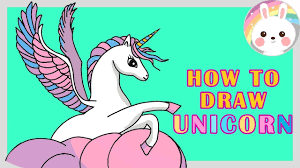 1 draw a rectangle that will define the conditional proportions and boundaries of the chosen drawing. How To Draw A Unicorn With Wings Step By Step With Coloring Unicorn Drawing Unicorn Wings Drawings