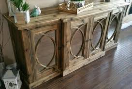 Two side doors and four ball feet. Gorgeous Four Mirrored Doors New Rustic Console Cabinet Chest Tv Stand Pic 1 3 78 1 2 Quot X20 Rustic Consoles Country Dining Tables Dining Room Decor