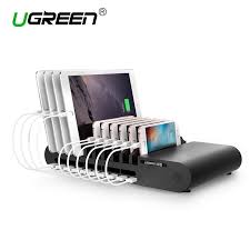Ugreen 10 Port Multi Usb Charger Dock Station 96w 18a Fast Mobile Phone Chargers For Iphone Samsung Huawei Xiaomi Tablet Charges