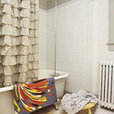 Stylish shower curtains for any bathroom bhg. Urban Outfitters Waterfall Ruffle Shower Curtain Design Ideas