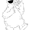 Cookie monster outline d monster cookies cookie monster. 1