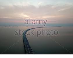 Deja vu everywhere, void of aesthetic architecture typical of a bridge. Aerial View Sultan Abdul Halim Muadzam Shah Bridge Over Sunset Stock Photo Alamy