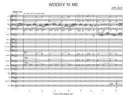 Woody N Me Big Band Full Score Score Parts