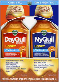 Cold home remedies for kids can help them feel better fast. Buy Vicks Dayquil Nyquil Severe Honey Cough Cold Flu Relief Sore Throat Fever Congestion Relief Day Night Relief 12 Fl Day Night Pack Online In Taiwan B08bpzvlc9