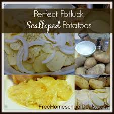 Perfect Potluck Scalloped Potatoes Easy Homeschool Meals Recipe Scalloped Potatoes Scalloped Potatoes Easy Gluten Free Sides Dishes