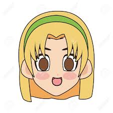 Blonde hair and brown eyes. Face Of Cute Anime Or Manga Girl With Blonde Hair And Brown Eyes Royalty Free Cliparts Vectors And Stock Illustration Image 76149398