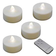 Lumabase Battery Operated Extra Large Tea Lights With Remote Control And 2 Timers In White 4 Count 84504 The Home Depot In 2020 Tea Lights Led Tea Lights Large Tea Lights