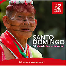 Poética, leal, noble y enamorada, que embrujas al mundo en tu mirar, por  eso, los turistas y transeúntes te llaman bella, amable e hidalga tierra  colorada. ¡Viva Santo Domingo y su gente! #
