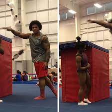 Maybe you would like to learn more about one of these? Simone Biles Boyfriend Box Jumps Her Height