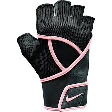 Nike Womens Gym Premium Fitness Gloves Black Anthracite Storm Pink 062