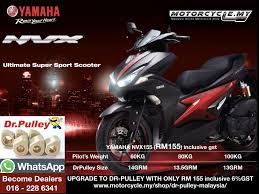 Entering 2020, the yamaha nvx 155 now comes with new graphics for this year's colours of yellow, red and blue. Yamaha Nvx Dr Pulley Sliding Roller Motorcycle My