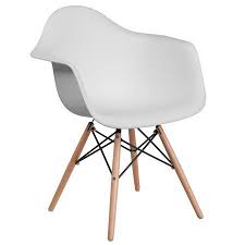 Free Shipping Buy Flash Furniture Alonza Series White Plastic Chair With Wood Base At Walmart Com White Plastic Chairs Plastic Dining Chairs White Side Chair