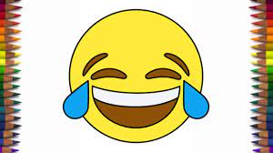 Draw this laughing emoji by following this drawing lesson. How To Draw A Cute Emoji Face With Tears Of Joy Laughing Crying Youtube
