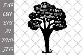 Search images from huge database containing over 290,000 silhouettes. Family Tree Silhouette Grafik Von Prettydesignstudio Creative Fabrica