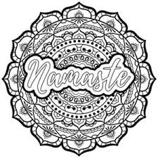Free Namaste Mandala Coloring Page Namaste Is A Word That Basically Means The Div In 2020 Free Printable Coloring Pages Mandala Coloring Pages Mandala Printable Free