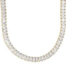 Теннисная цепочка 3мм белая позо. 925 Sterling Silver Tennis Chain Baguette Swarovski Cloxstar Com Luxury Jewelry Watches Cloxstar Com Luxury Jewelry Watches